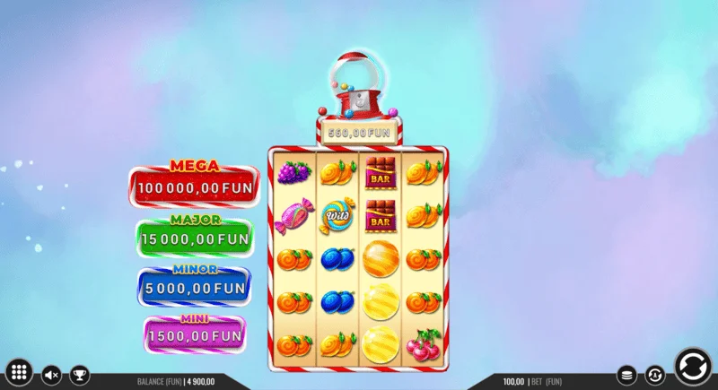 Sweet Candy Cash Stash – cash mince v kole Hold and Win